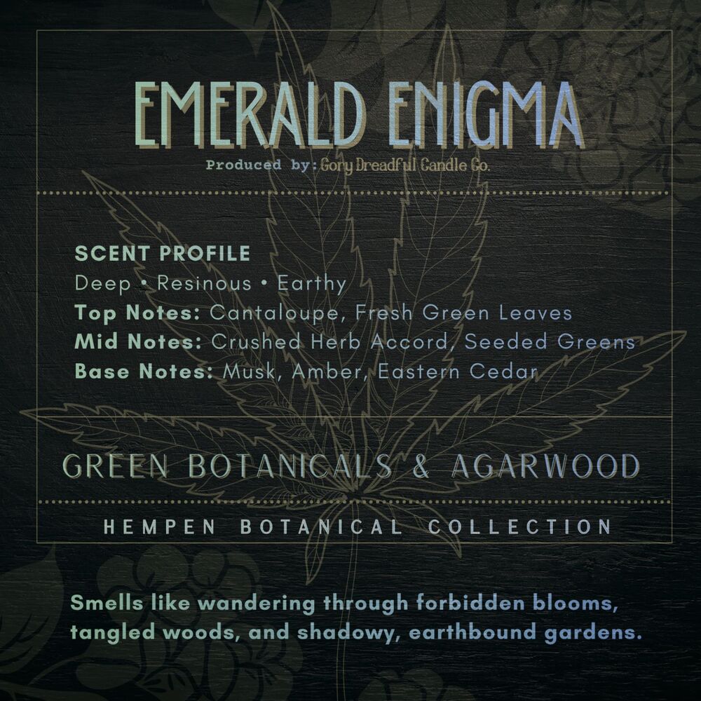 Emerald Enigma – Green Botanicals & Agarwood Scent Beeswax Melts - Picture 2 of 8